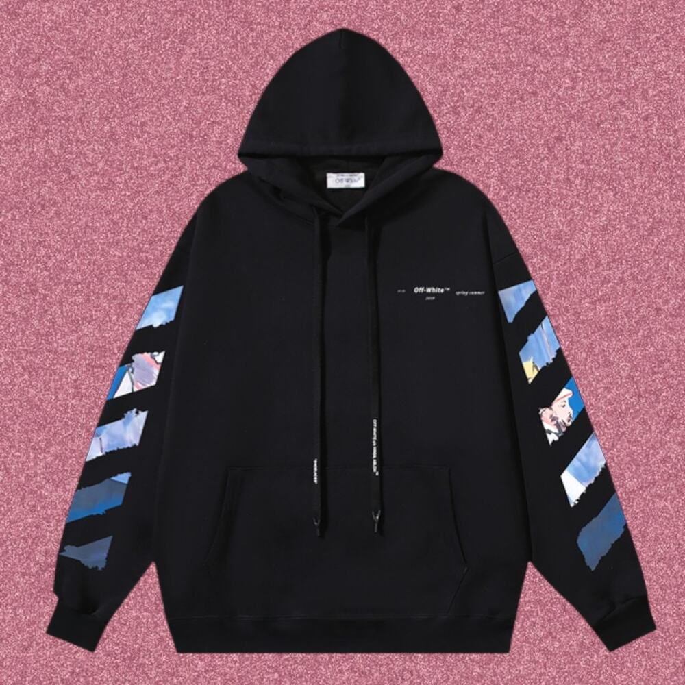Off-White Black Men's Hoodie